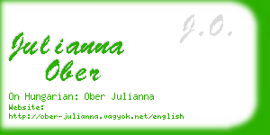 julianna ober business card